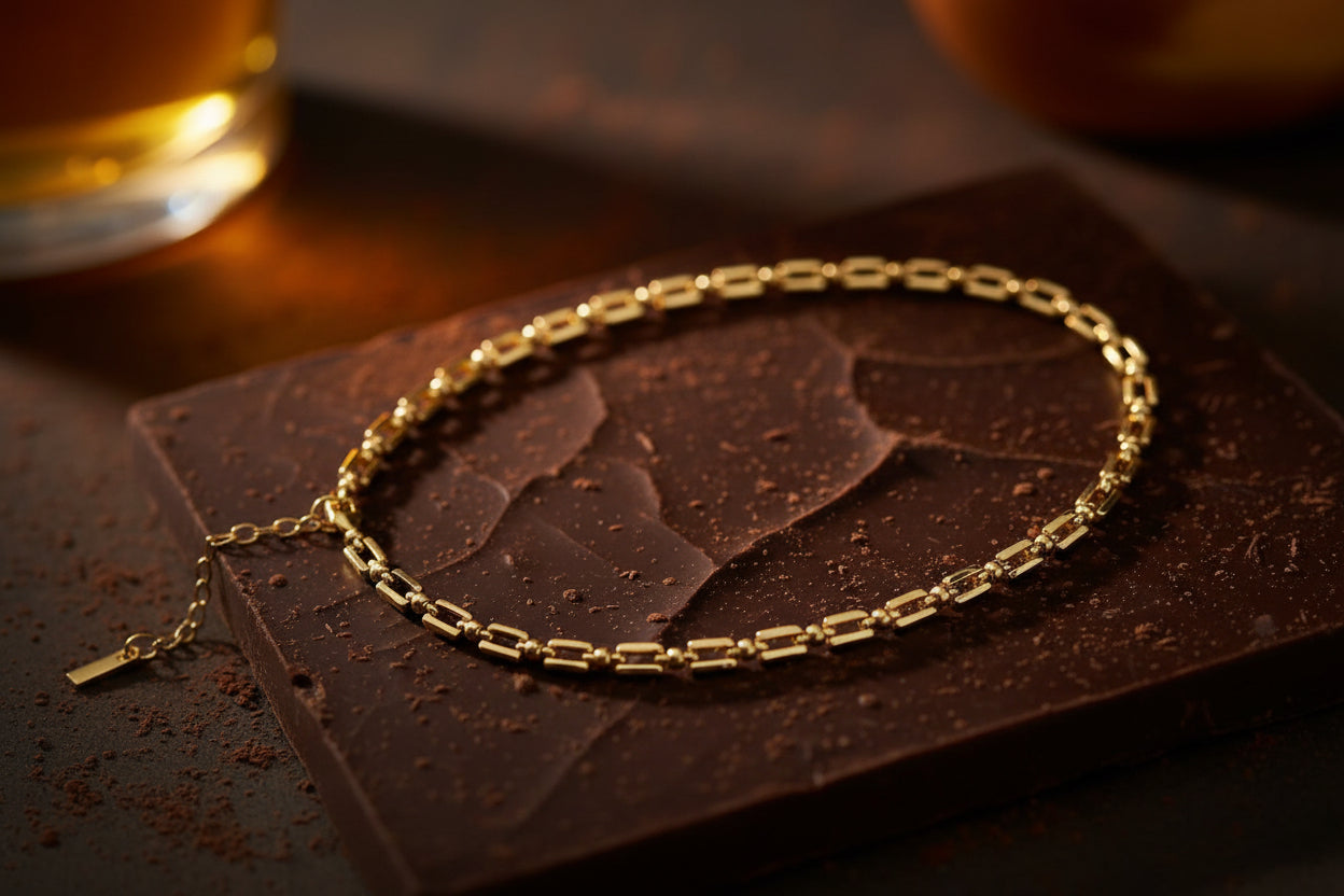 Classic Link Chain Necklace layered with pendant necklace – styling inspiration